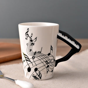 Novelty Guitar Ceramic Cup