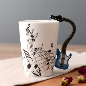 Novelty Guitar Ceramic Cup