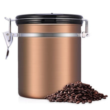 Coffee Container Large Airtight Stainless Steel Vacuum Sealed Coffee Canister Kitchen Sotrage Canister for Ground or Whole Beans